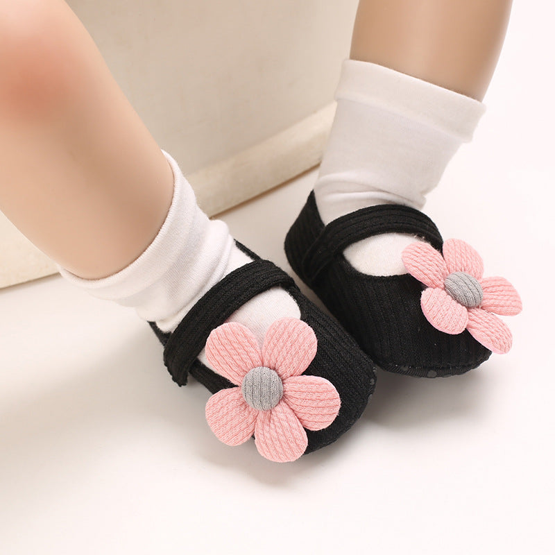 Spring And Autumn Style 0-1 Year Old Baby Toddler Shoes Soft Bottom Breathable Baby Shoes All-Match Princess Shoes - Korvel