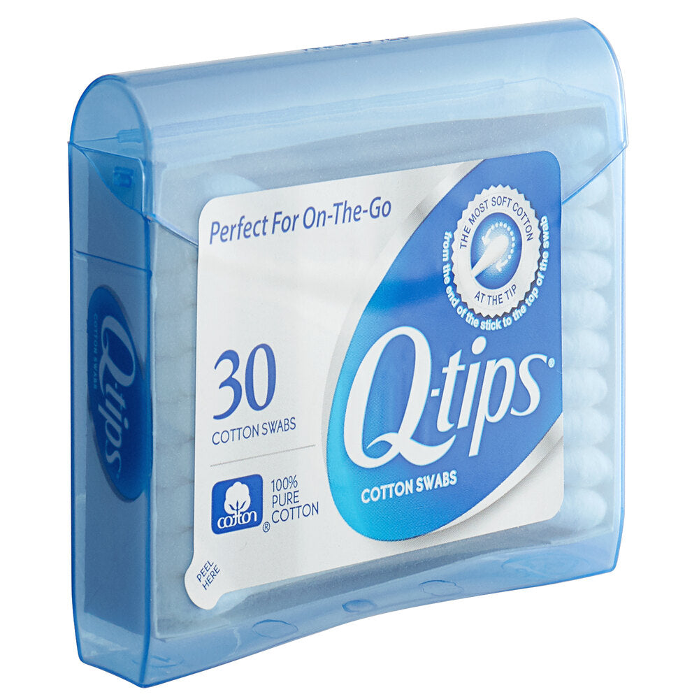 Paquete de bolso de hisopos de algodón Q-tips - 30 unidades