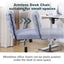Armless Office Desk Chair No Wheels BLUE - Korvel