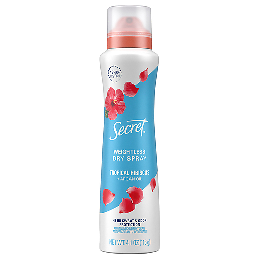 Déodorant Antitranspirant Secret, Hibiscus Tropical + Huile d'Argan, 4,1 Oz