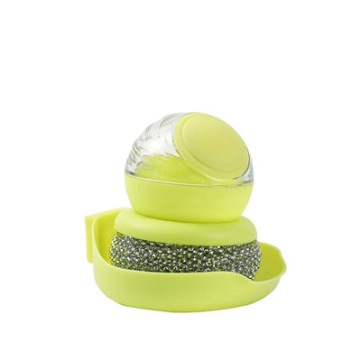 Astronaut Spherical Pot Brush with Automatic Liquid Dispensing