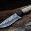 Artisan Crafted Twister Damascus Steel Hunting & Skinning Knife - Korvel