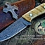 Artisan Crafted Damascus Steel Hunting and Skinning Knife - Korvel