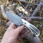 Handcrafted Damascus Steel Skinner Knife with Full Tang Design - Korvel