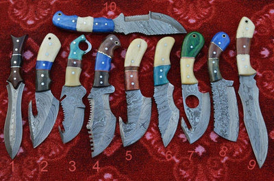 Premium Handmade Damascus Steel Hunting Knives - Korvel
