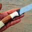 Bespoke Artisan Hunting Knife with Unique Stone Finish - Korvel