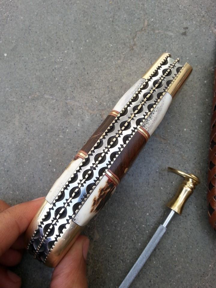 Versatile Custom Damascus Steel Double Blade Folding Knife – The Dual Edge - Korvel
