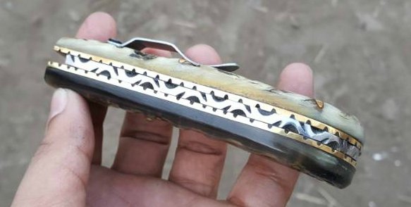 Premium Custom Damascus Steel EDC Folding Knife with Pocket Clip - Korvel