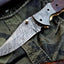 Exquisite Handmade Damascus Steel Folding Knife - Korvel