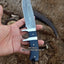 Premium Stealth Hunter Custom Damascus Fixed-Blade Knife - 10" Hunting Essential - Korvel