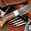 Premium Custom Damascus Steel Hunting and Camping Knife - Korvel