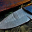 Premium Custom Damascus Steel Skinner Knife for Outdoor Adventures - Korvel