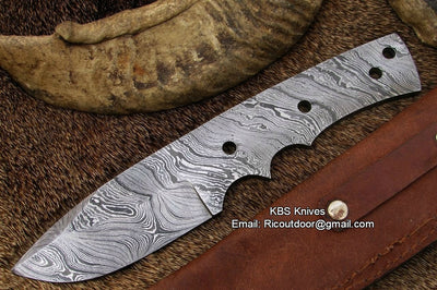 Premium Handmade Damascus Skinning Blade Blank - Korvel