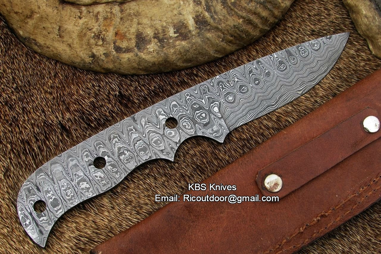 Premium Handcrafted Damascus Steel Blank Blade - Korvel