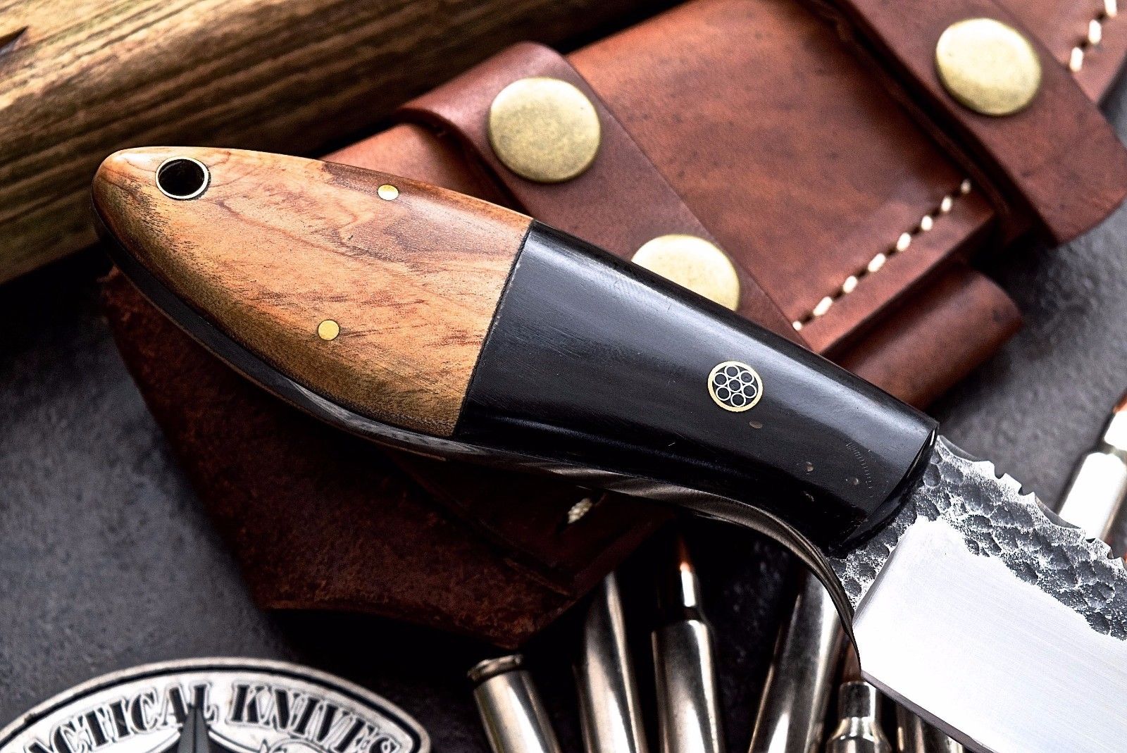 Premium Full Tang Handmade Railroad Spike Hunting Knife - Korvel
