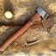 Custom Handmade Viking Axe with Damascus Steel Blade and Rosewood Handle - KBS Knives - Korvel