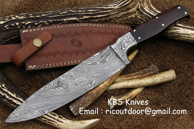 Exquisite Handcrafted Damascus Steel Chef Knife - Korvel