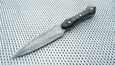 Premium Damascus Steel Double Edge Knife - Korvel