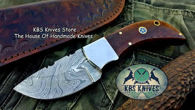 Artisan Crafted Damascus Steel Mini Skinner Knife - Korvel