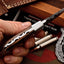 Premium Custom Damascus Steel Hunting and Camping Knife - Korvel