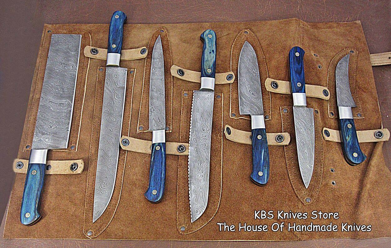 Exquisite Full Tang Handmade Damascus Steel Chef Knife Collection - Korvel