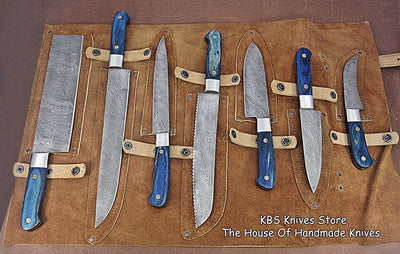 Exquisite Full Tang Handmade Damascus Steel Chef Knife Collection - Korvel