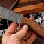 Premium Custom Damascus Steel Hunting and Camping Knife - Korvel