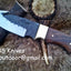 Premium Handcrafted High Carbon Steel Gut Hook Knife - Korvel