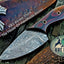 Premium Custom Damascus Steel Hunting and Skinning Knife - Korvel