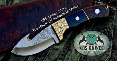Premium Custom D2 Tool Steel Guthook Skinner Knife - Korvel