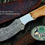 Artisan Crafted Damascus Steel Hunting and Skinning Knife - Korvel