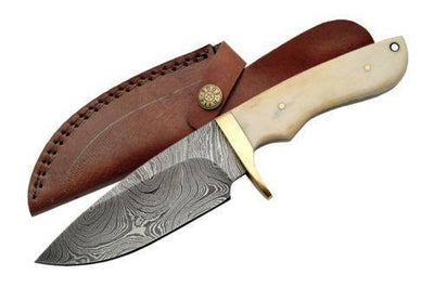 Artisan Crafted Damascus Steel Hunting Knife - Korvel