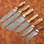 Premium Custom Handmade Damascus Steel Chef Knife Collection - Korvel