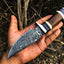 Premium Handmade Damascus Steel Hunting and Skinning Knife - Korvel