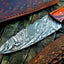 Premium Custom Damascus Steel Hunting and Skinning Knife - Korvel