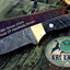 Artisan Crafted Damascus Steel Skinner Knife with Sheep Horn Handle - Korvel