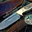 Premium Custom Damascus Steel Hunting and Skinning Knife - Korvel