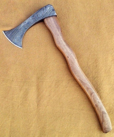 Artisan Crafted Damascus Hawk Axe - Korvel