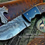 Premium Handcrafted Damascus Steel Skinner Knife - Korvel
