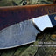 Artisan Crafted Damascus Steel Hunting and Skinning Knife - Korvel