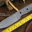 Premium Damascus Blank Blade for Crafting - Korvel