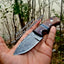 Artisan Crafted Damascus Steel EDC Skinner Knife for Outdoor Adventures - Korvel