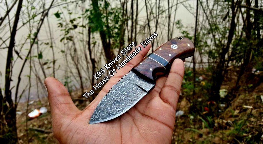 Artisan Crafted Damascus Steel EDC Skinner Knife for Outdoor Adventures - Korvel