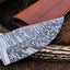 Precision Crafted Deer Skinning Knife – 8.5 Inch Damascus Steel Blade - Korvel