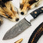 Premium Handmade Damascus Steel Hunting and Skinning Knife - Korvel