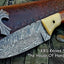 Premium Custom Damascus Steel Hunting and Skinning Knife - Korvel