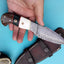 Premium Custom Damascus Steel Hunting Knife - Hunter's Edge by KBS Knives - Korvel