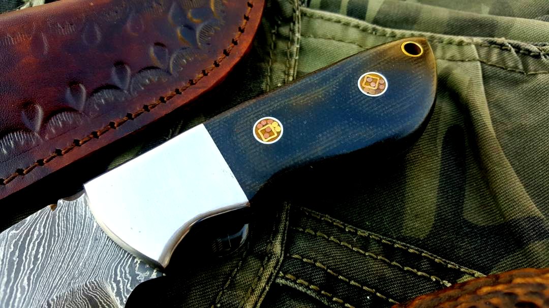 Artisan Crafted Damascus Steel Hunting and Skinning Knife - Korvel