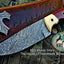Premium Custom Damascus Steel Skinning Knife for Hunters - Korvel