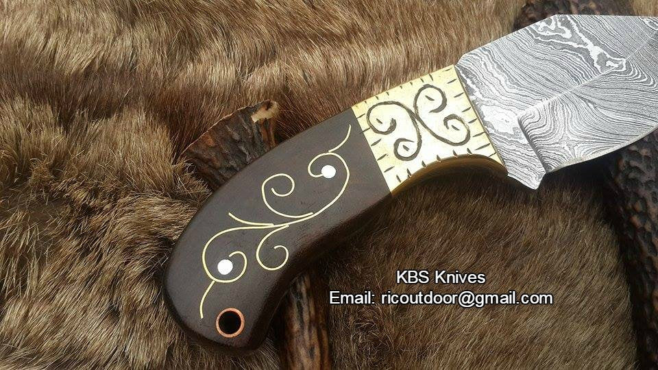 Artisan Crafted Skinner Knife with Elegant Rosewood Handle - Korvel